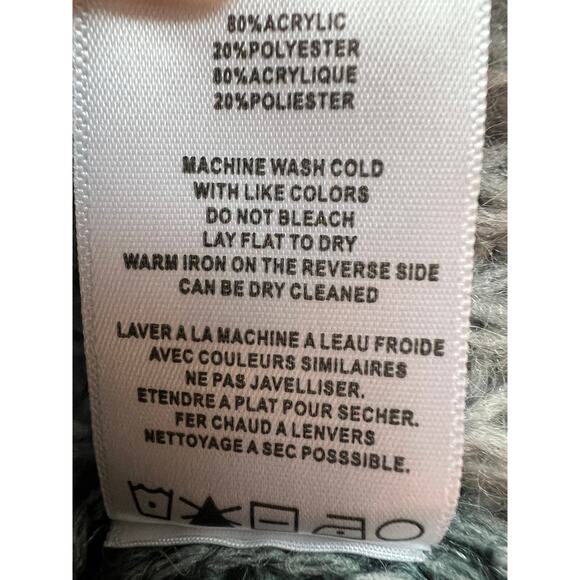 VIGOSS Women's Ombr​é Dropped Shoulder Cropped Mock Neck Sweater Size Large NEW! - Picture 11 of 12